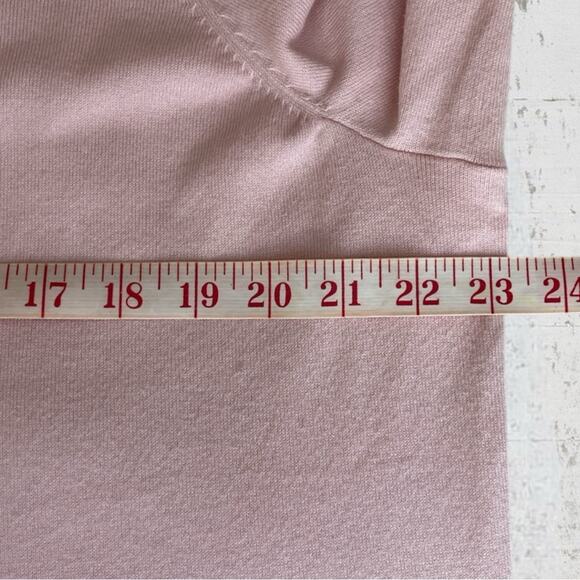 Talbots Woman’s Plus Petite 2X Sweater Pale Pink Cotton Modal Long Sleeve - Picture 7 of 8
